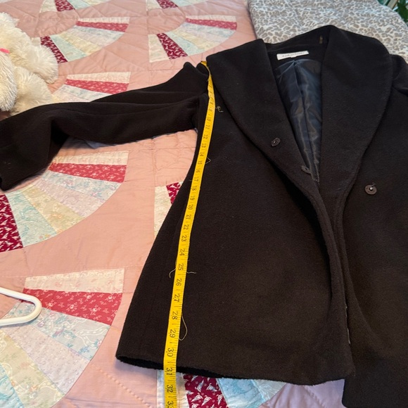 Calvin Klein Elegant Black Pea Coat - Picture 13 of 15